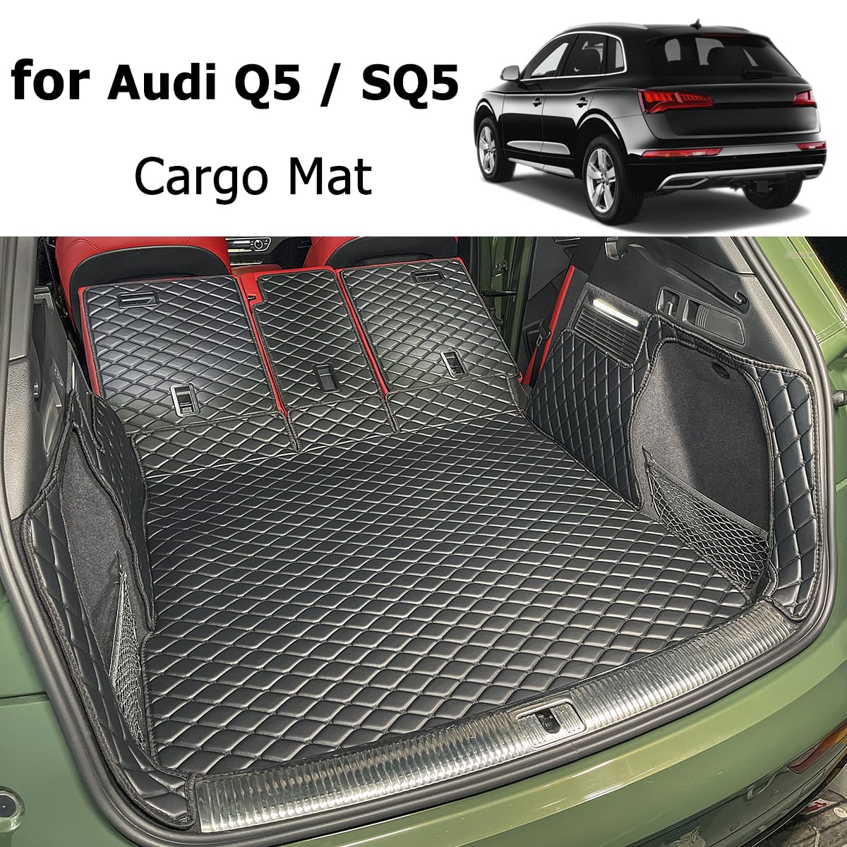 Amazon.co.jp: 7DEEKEI カーゴマット 2018-2024 Audi Q5 トランク
